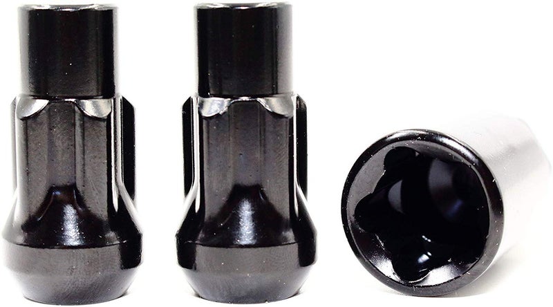 Veritek Performance Set of 4 14x1.5 Veritek Black Acorn Bulge Tuner 1.75 Inch Security Wheel Locks for Buick Cadillac Chevy Ford GMC Jeep Nissan Toyota Aftermarket Custom Wheels SUV Truck - Image 3